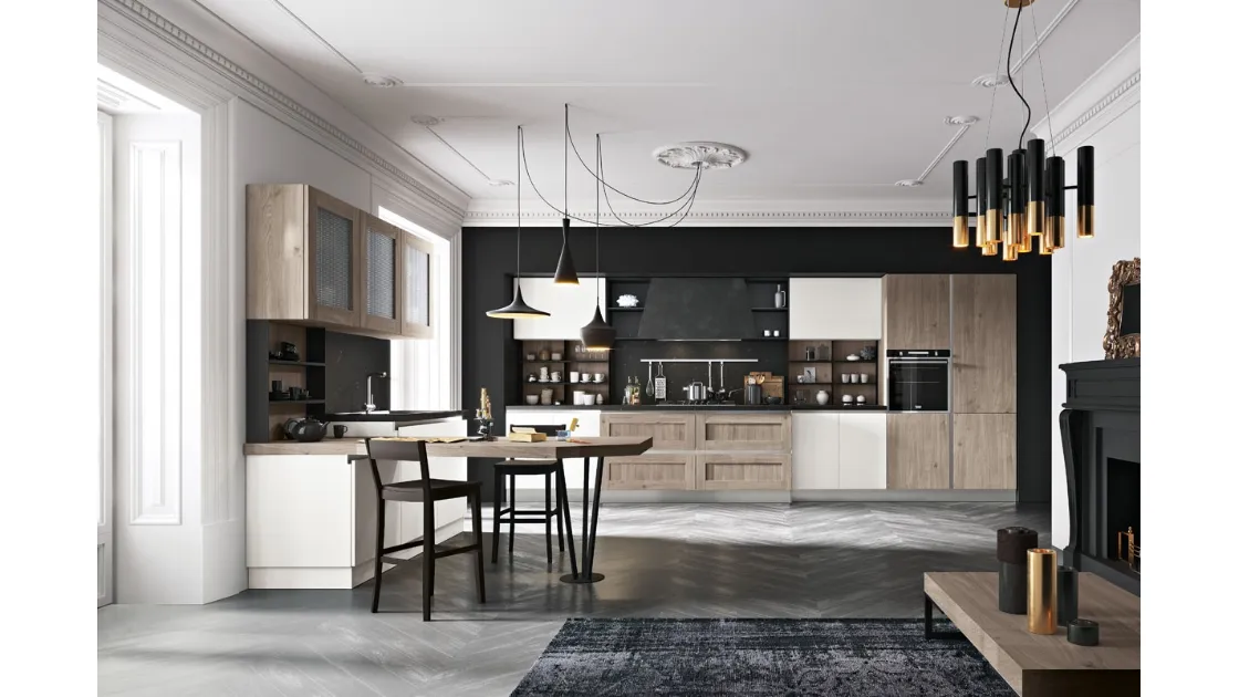 Cucina Moderna con penisola Daytona Elegance Style 50 di Spar